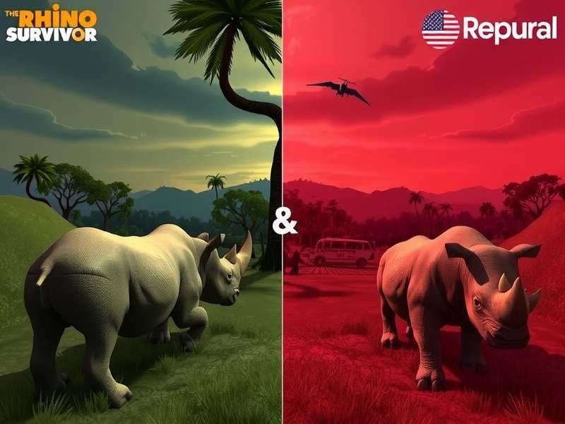 Indian Rhino Survivor gameplay screenshot